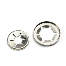 Stainless Steel Plum Clamp Push Star Lock Washer For Shaft